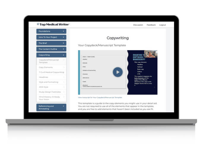 A laptop showing a screenshot of the first lesson in the fifth module.