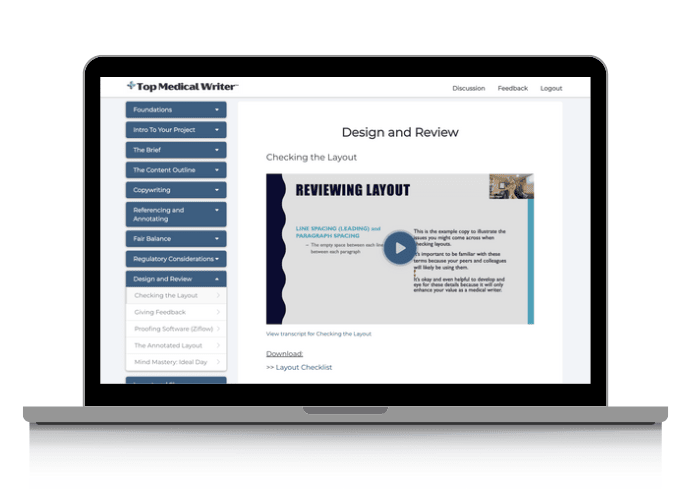 A laptop showing a screenshot of the first lesson in the ninth module.
