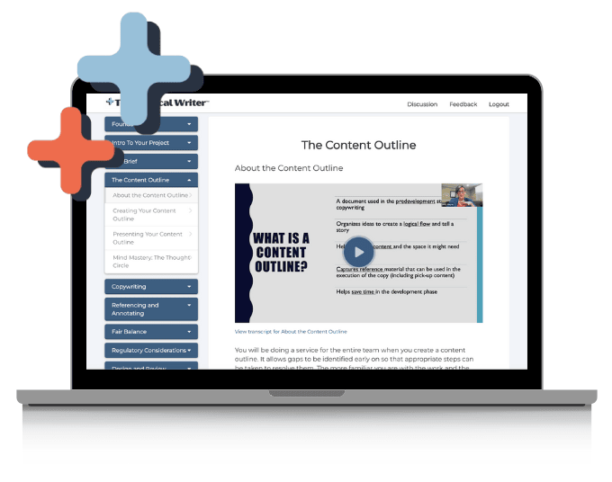 A laptop showing a screenshot of the first lesson in the fourth module.